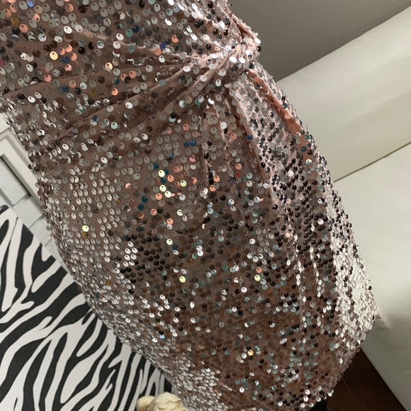 Love Reign Sequin Gold Dress, Small - Picture 4 of 7